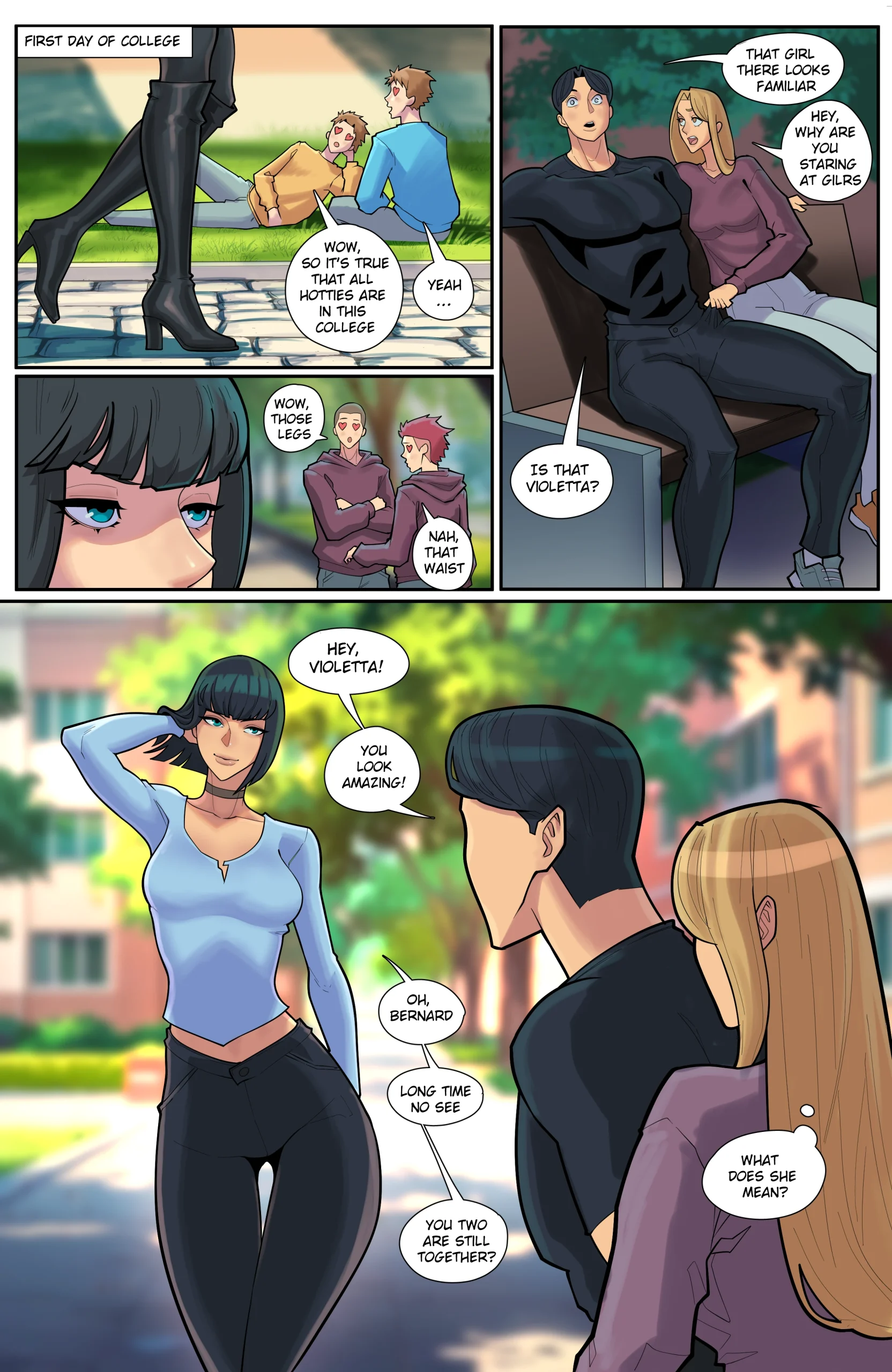 Flat Lovers 6 – A breast and ass expansion comic featuring Violetta’s transformation