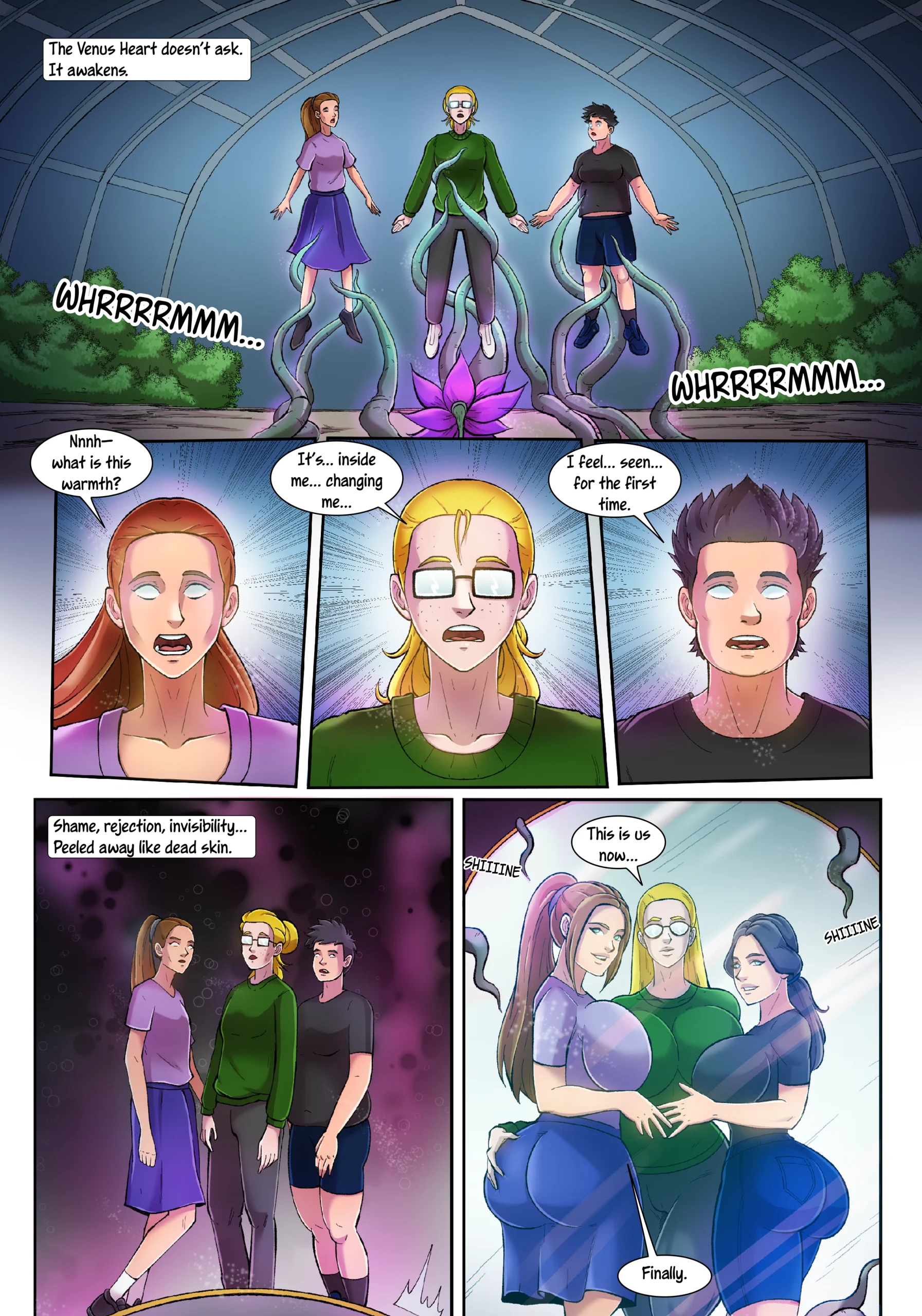 Erotic comic art with breast expansion and ass expansion